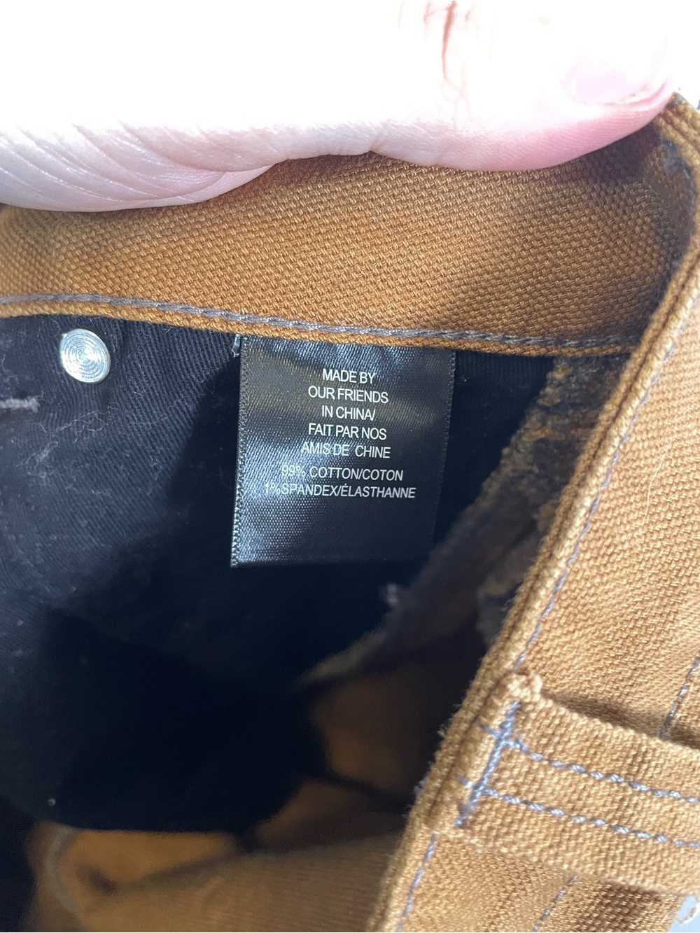 Dovetail Workwear | Britt Utility Pants Saddle Brown Tan Canvas Size 00 28 NWT - Picture 10 of 12